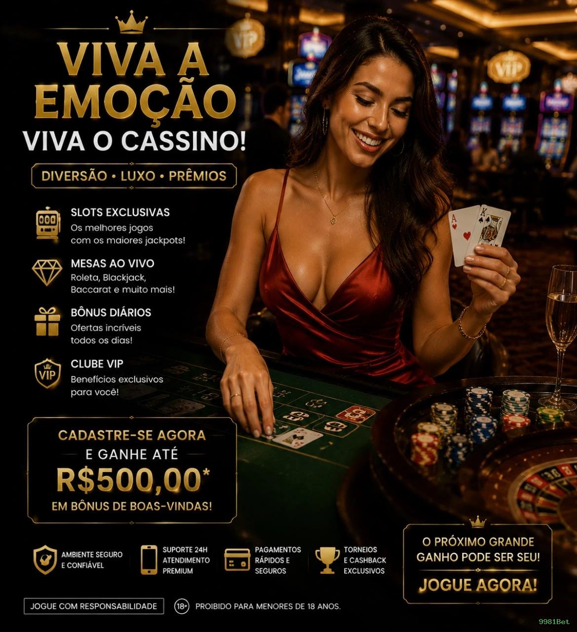 Cassino seguro no 9981Bet — SSL, 2FA e suporte 24/7